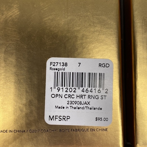 𝅺coach Open Circle Heart Jewelry Set - Picture 7 of 9